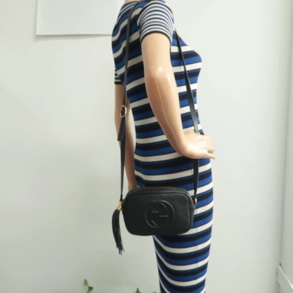 100% Authentic GUCCI SOHO Black Leather Disco Shoulder Bag - Picture 12 of 12